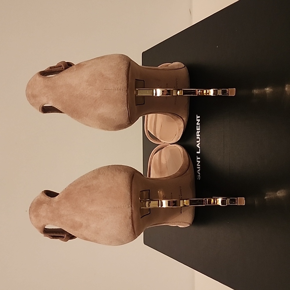 Saint Laurent Opyum Suede 110 YSL heels - Picture 9 of 10